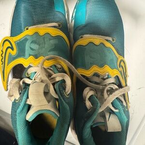 Nike Teal and Yellow Sneakers